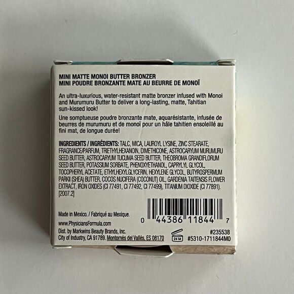 Physicians Formula Matte Monoi Butter Bronzer Travel Mini 3.5g/0.12oz. NWT - Picture 2 of 2